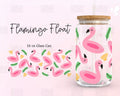 Flamingo Float Iced Coffee Glass