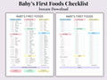 Baby's First Foods | Likes and Dislikes Tracker | Printable PDF | Food Tracker