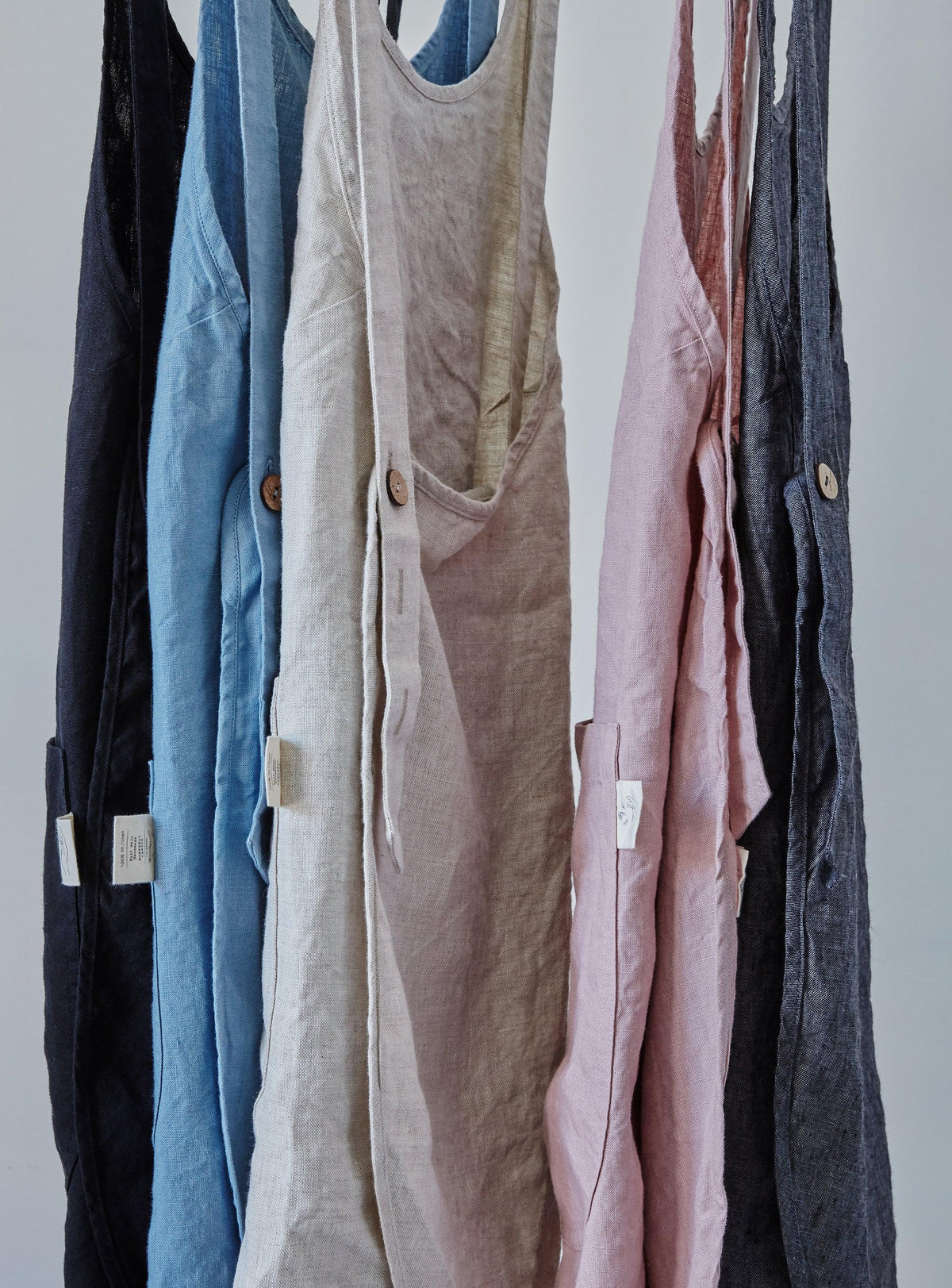 Linen Apron - Dusty pink